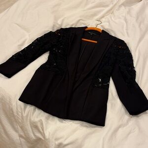 INC International Concepts Black Lace Blazer (NWOT)